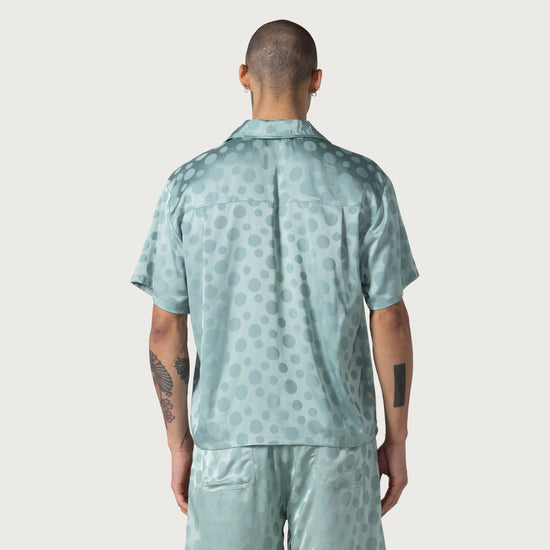 Polka Dot Camp Shirt - Green