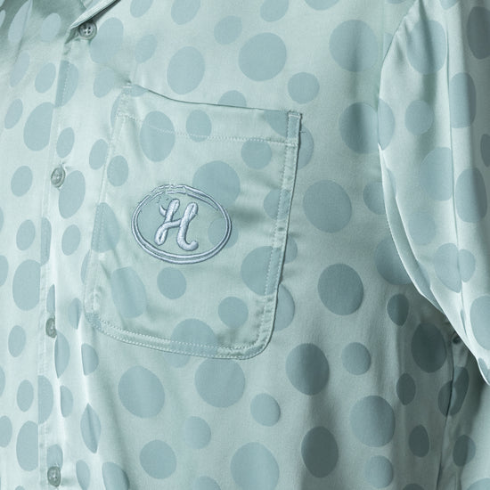 Polka Dot Camp Shirt - Green
