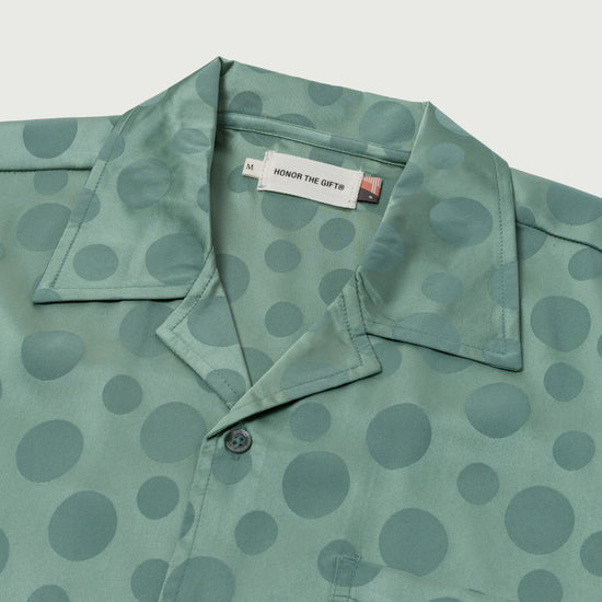 Polka Dot Camp Shirt - Green