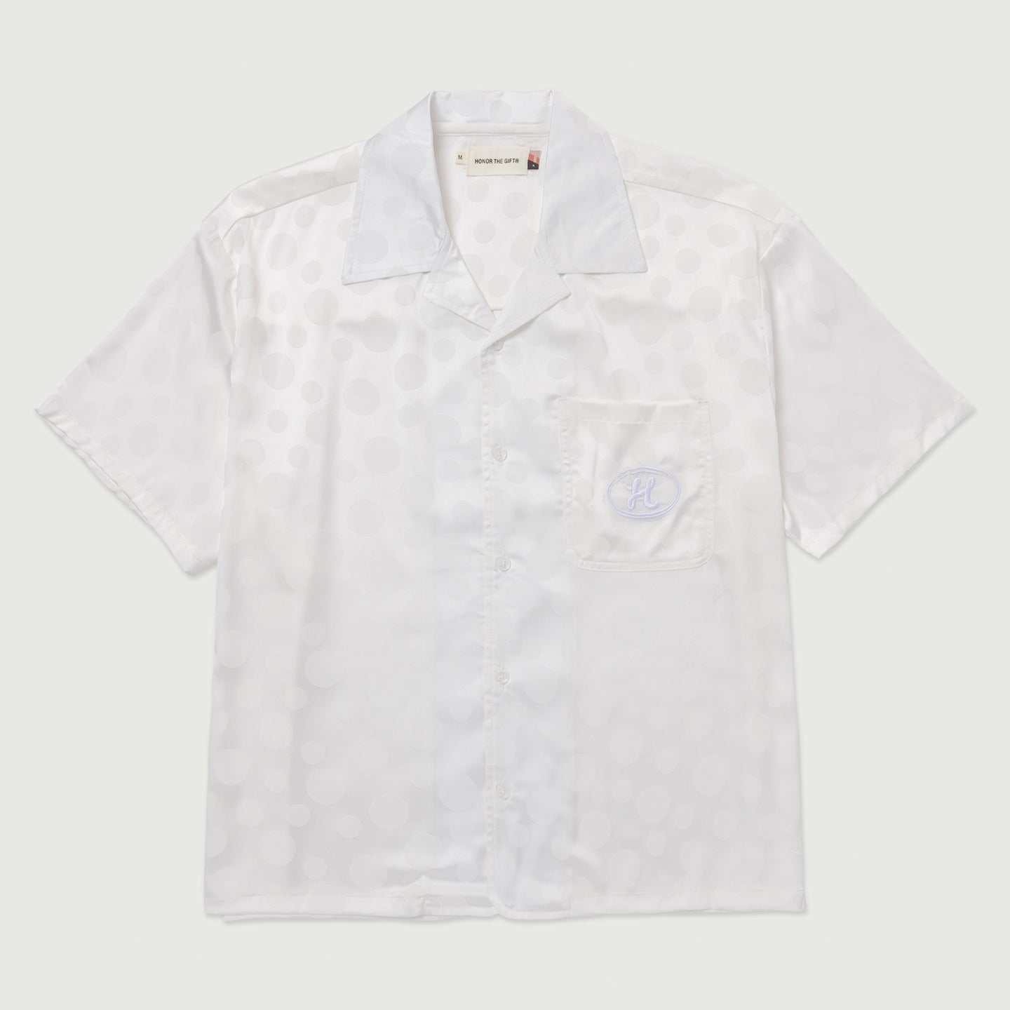 Polka Dot Camp Shirt - White
