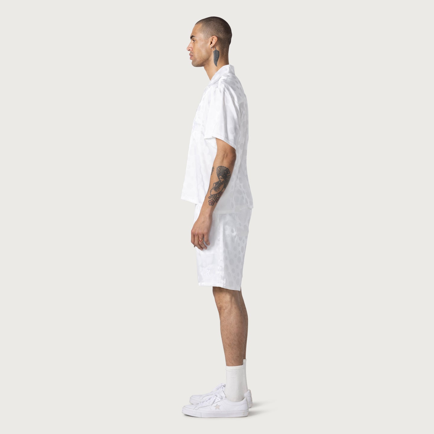 Polka Dot Short - White