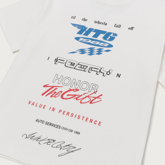 Persistence Race Tee - White