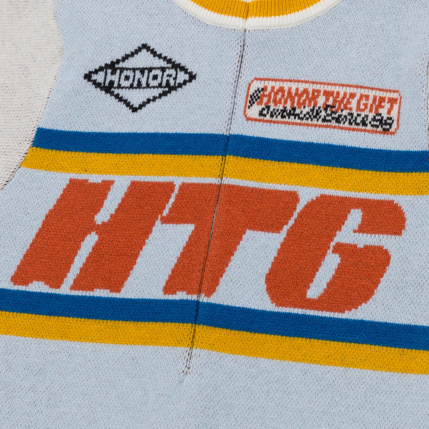Racing Mock Neck - Sky Blue