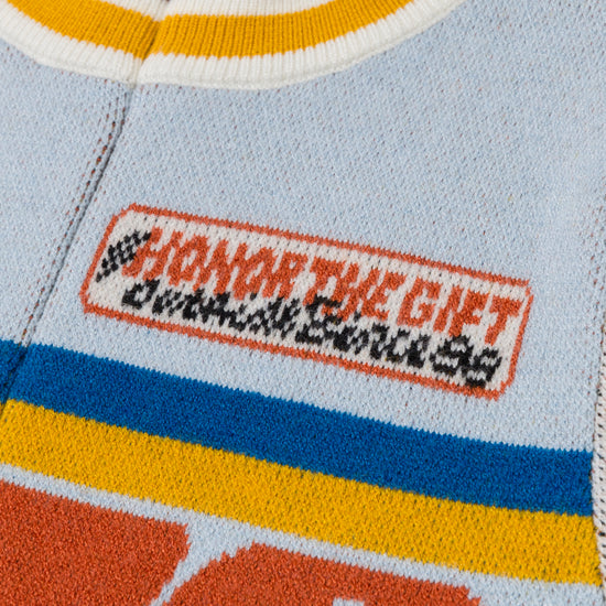 Racing Mock Neck - Sky Blue