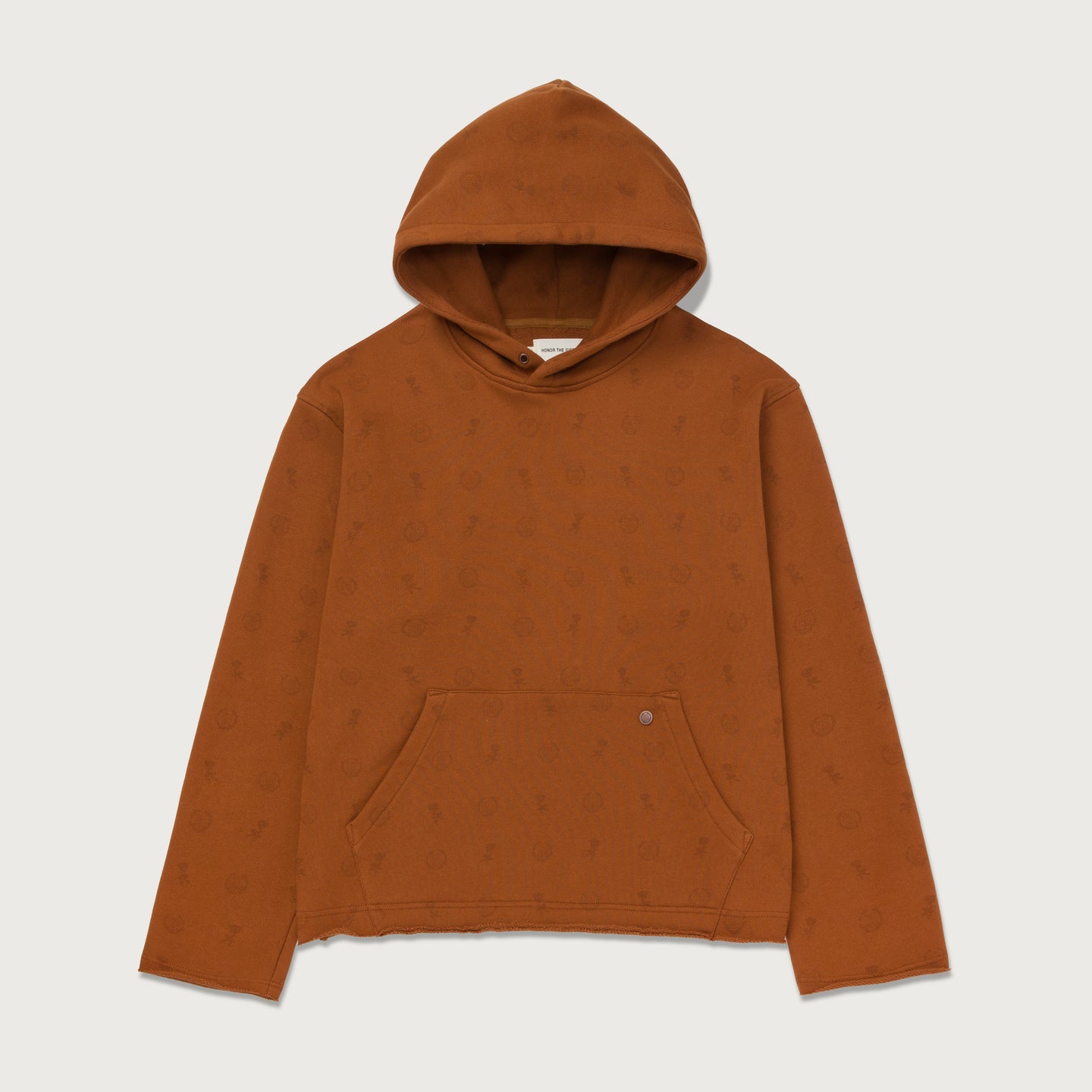 HTG® Raw Edge Hoodie - Copper