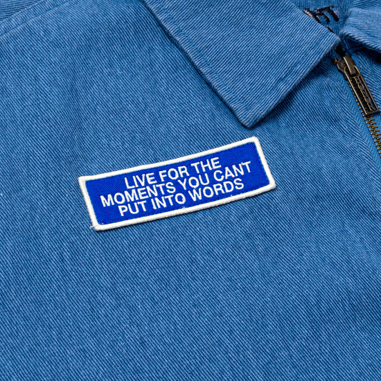 Twill Full Zip Shirt - Blue