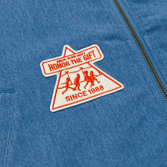 Twill Full Zip Shirt - Blue