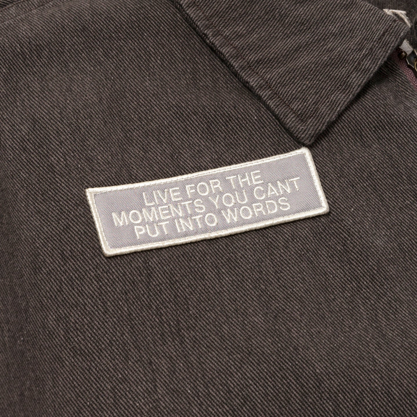 Twill Full Zip Shirt - Black