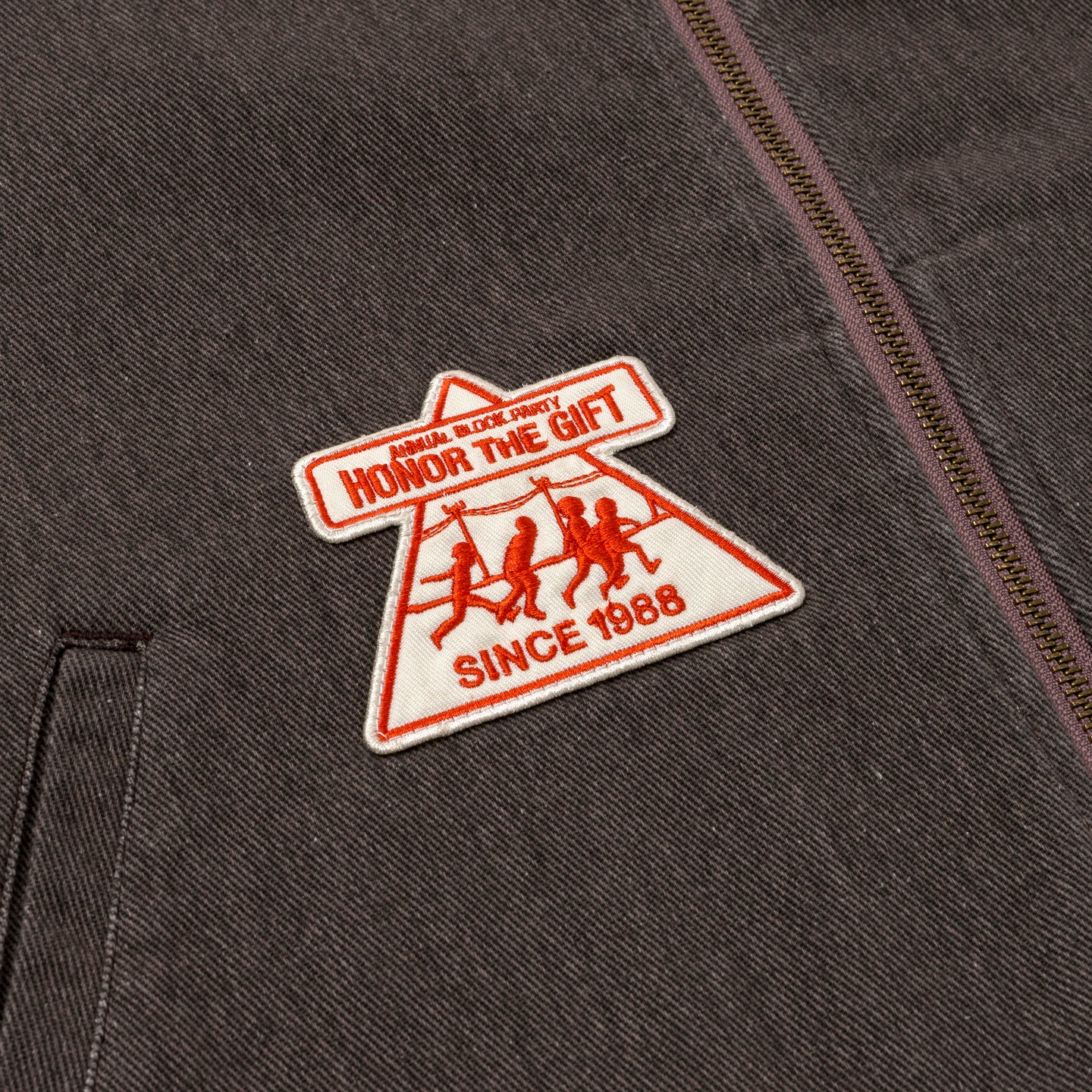 Twill Full Zip Shirt - Black