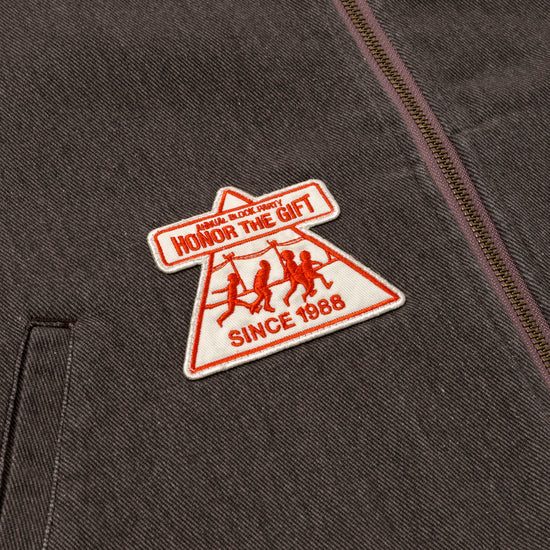 Twill Full Zip Shirt - Black
