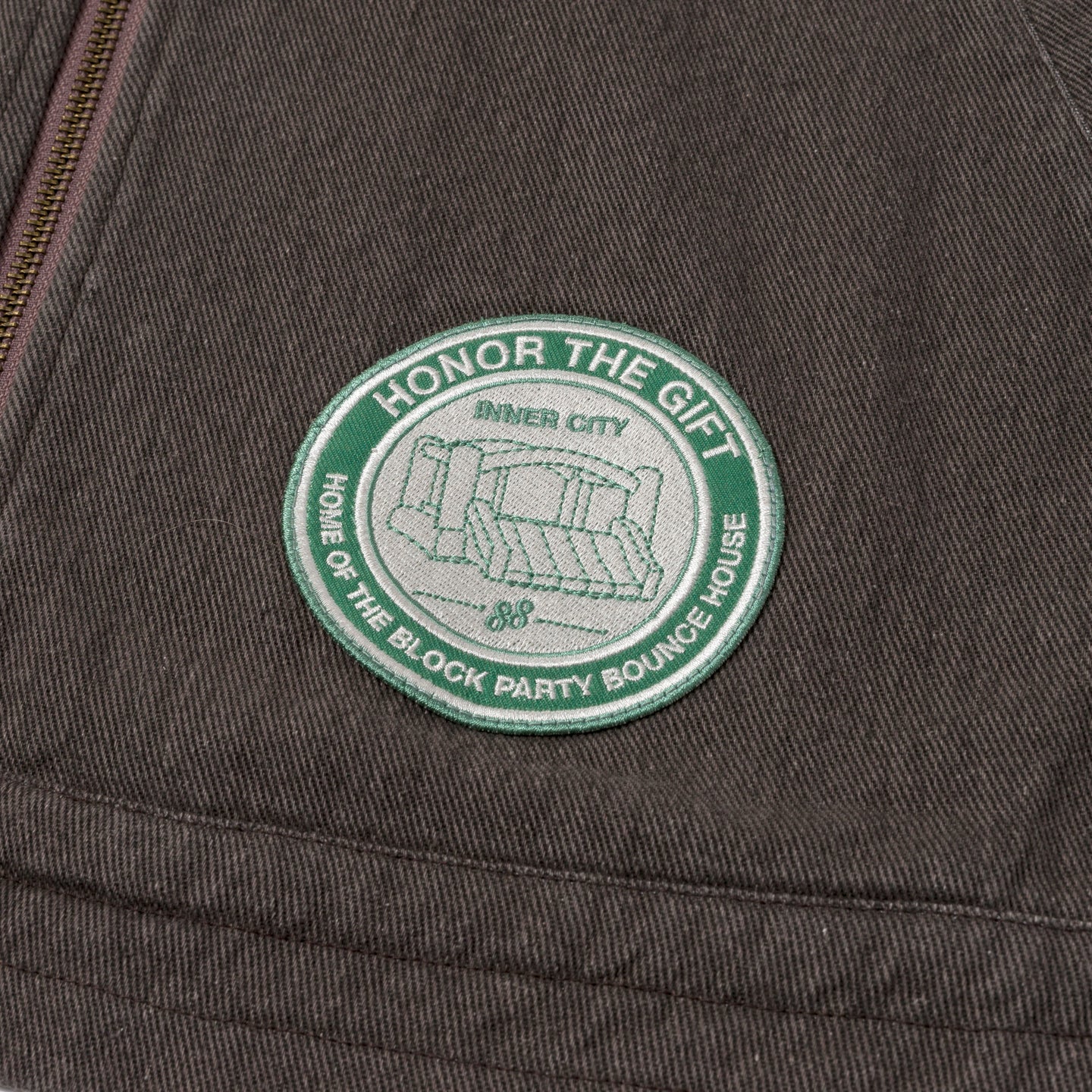 Twill Full Zip Shirt - Black