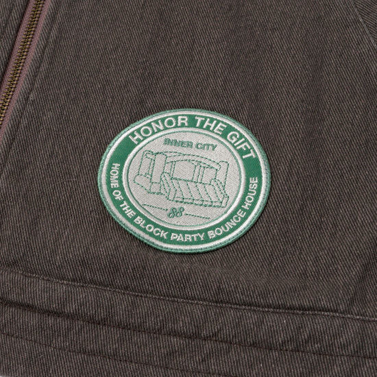 Twill Full Zip Shirt - Black