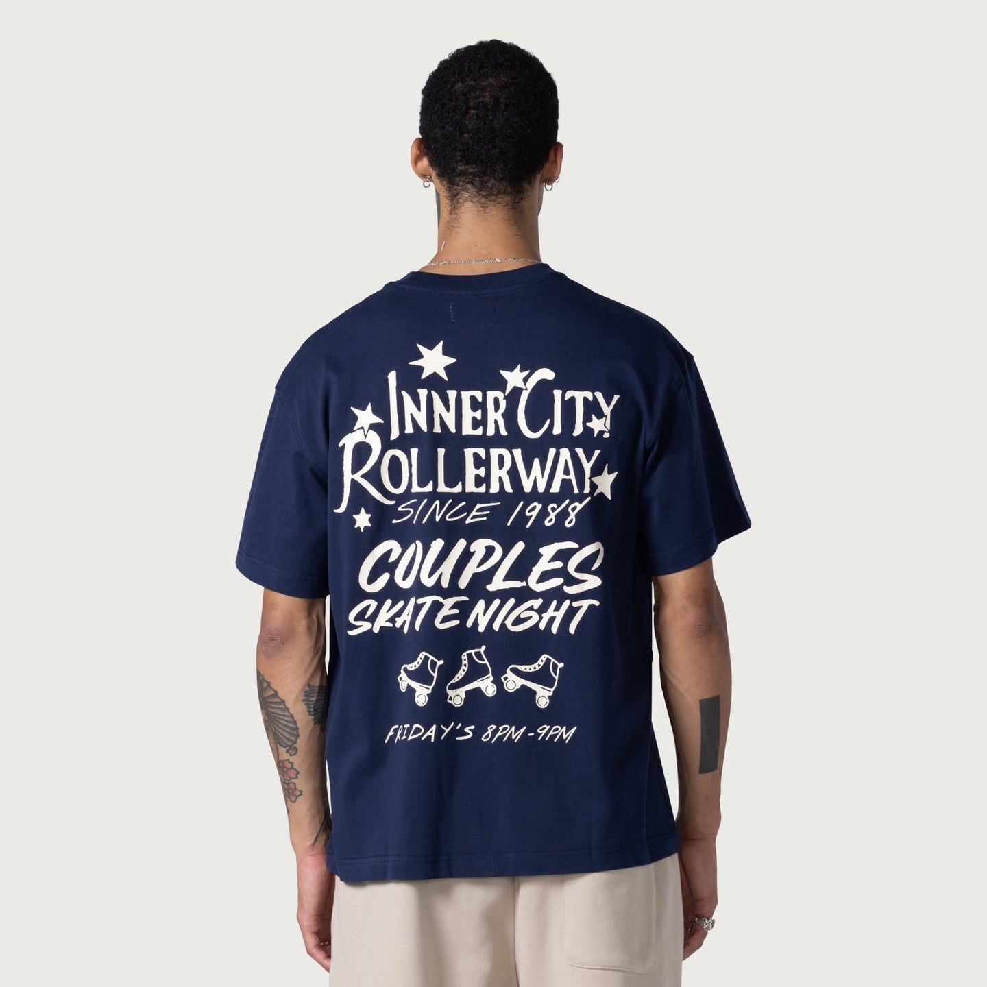 Roller Rink T-Shirt - Navy