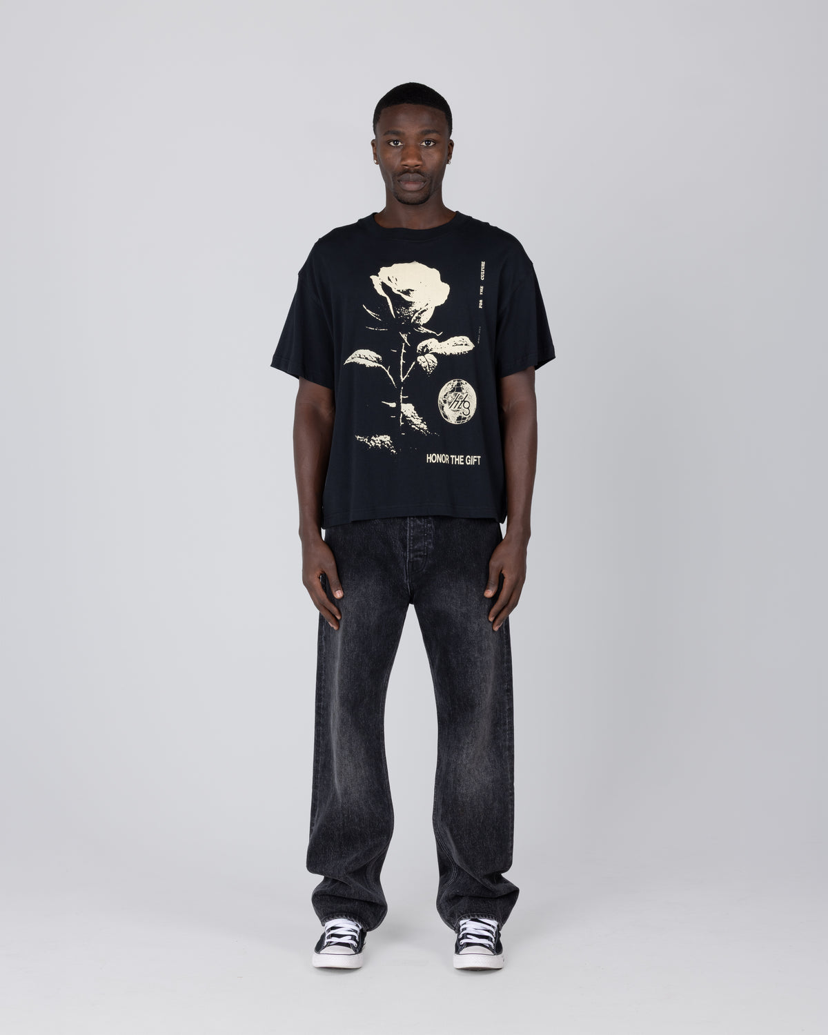 Rose From Concrete Tee - Black