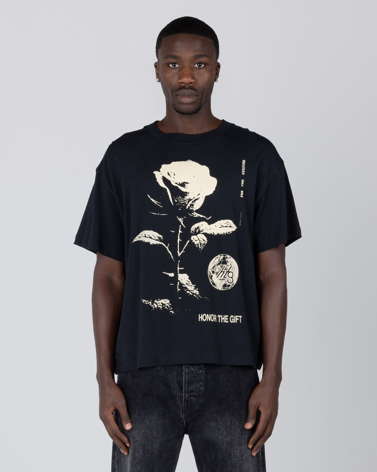 Rose From Concrete Tee - Black