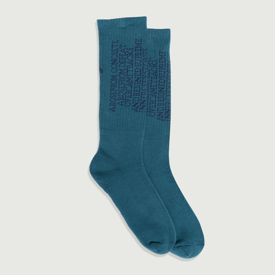 Rose Htg Sock - Green