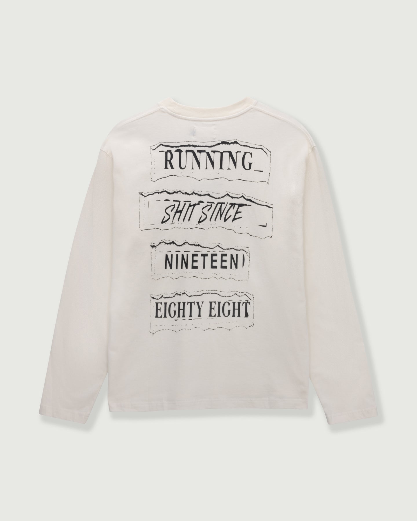 Running Shit L/S Tee - White