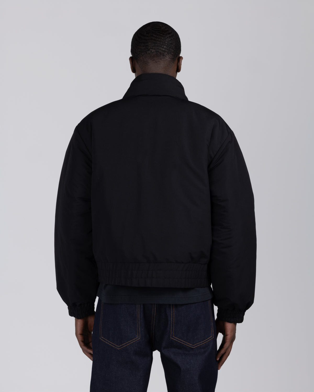 Script Puffer Jacket - Black