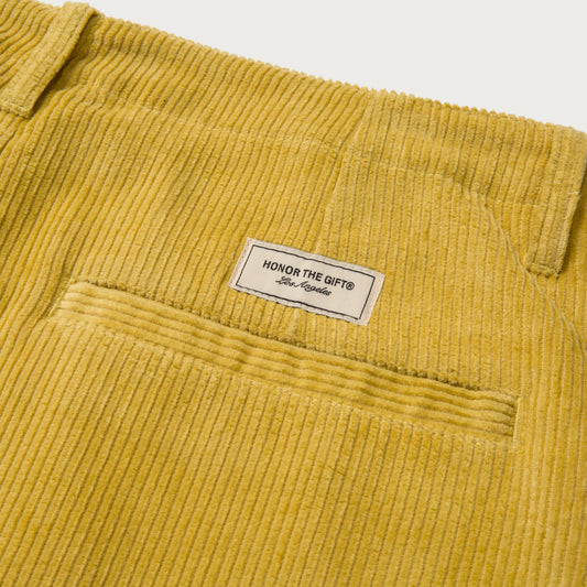Corduroy Trouser Pant - Yellow