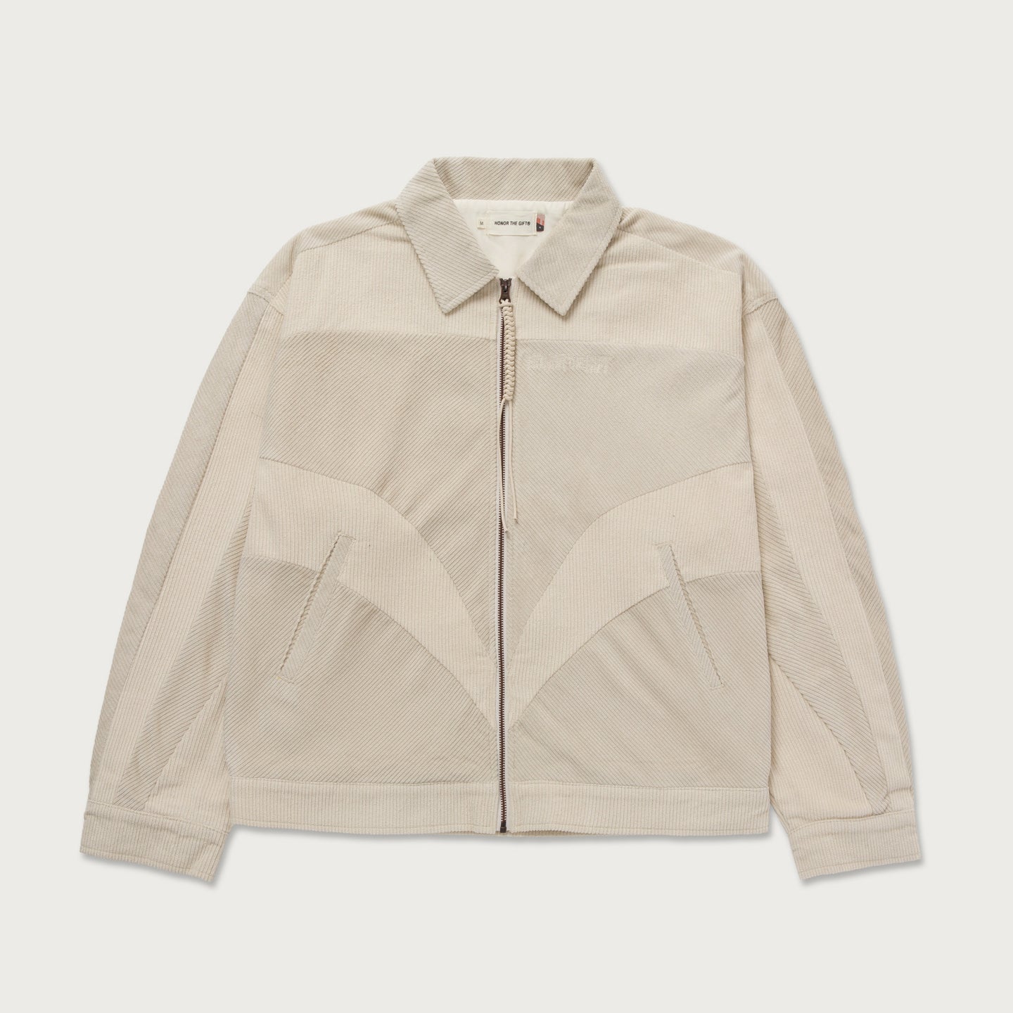 Corduroy Zip Jacket - Bone