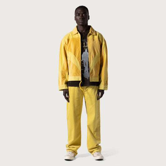 Corduroy Zip Jacket - Yellow
