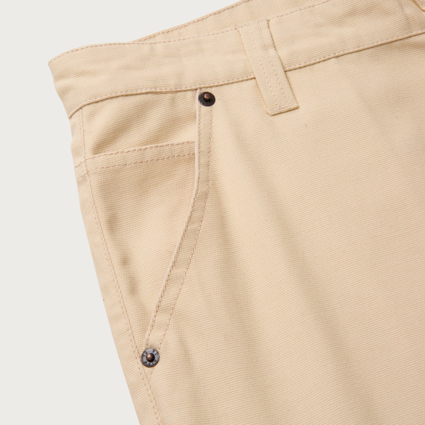 Canvas Piping Pant - Bone