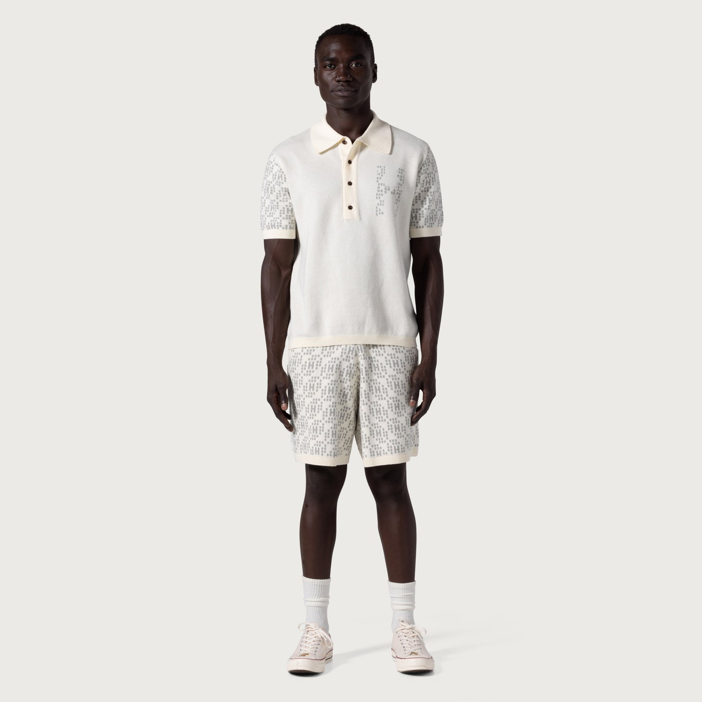 H Knit Short - Bone