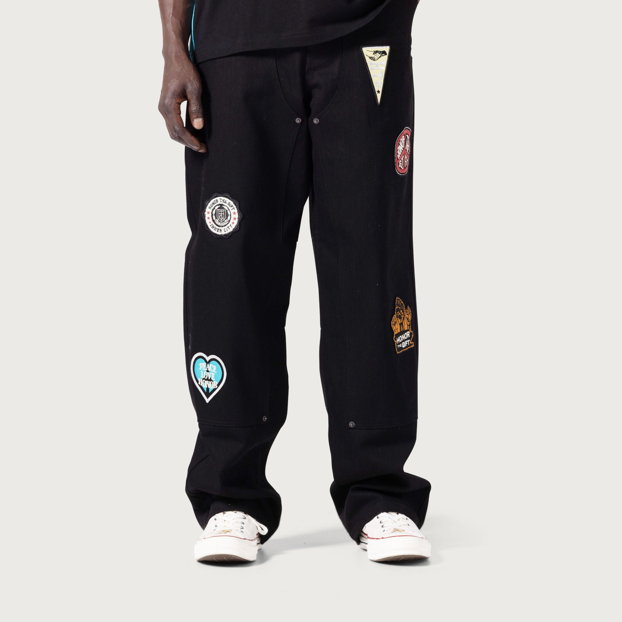 Patch Carpenter Pant - Black – Honor The Gift