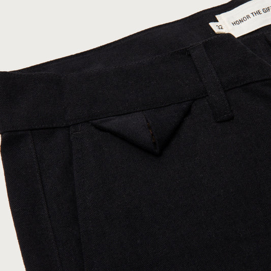 Peace Print Trouser Pant - Black