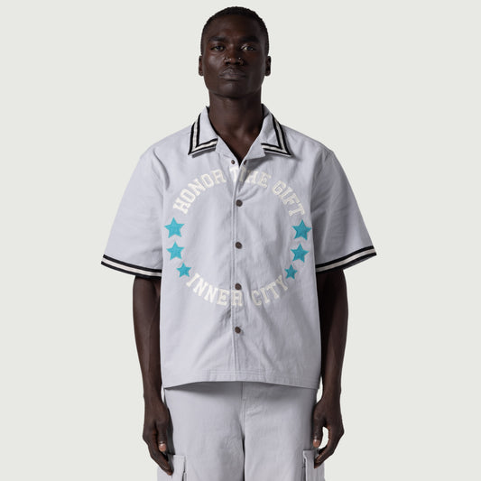 Tradition S/S Snap Button Up - Stone