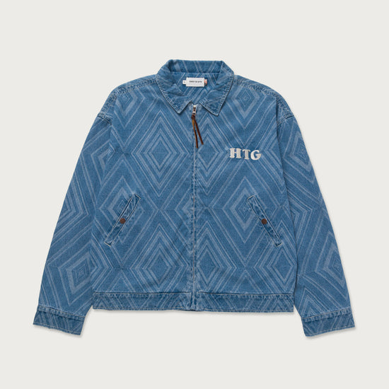 Diamond Denim Jacket - Lt. Indigo