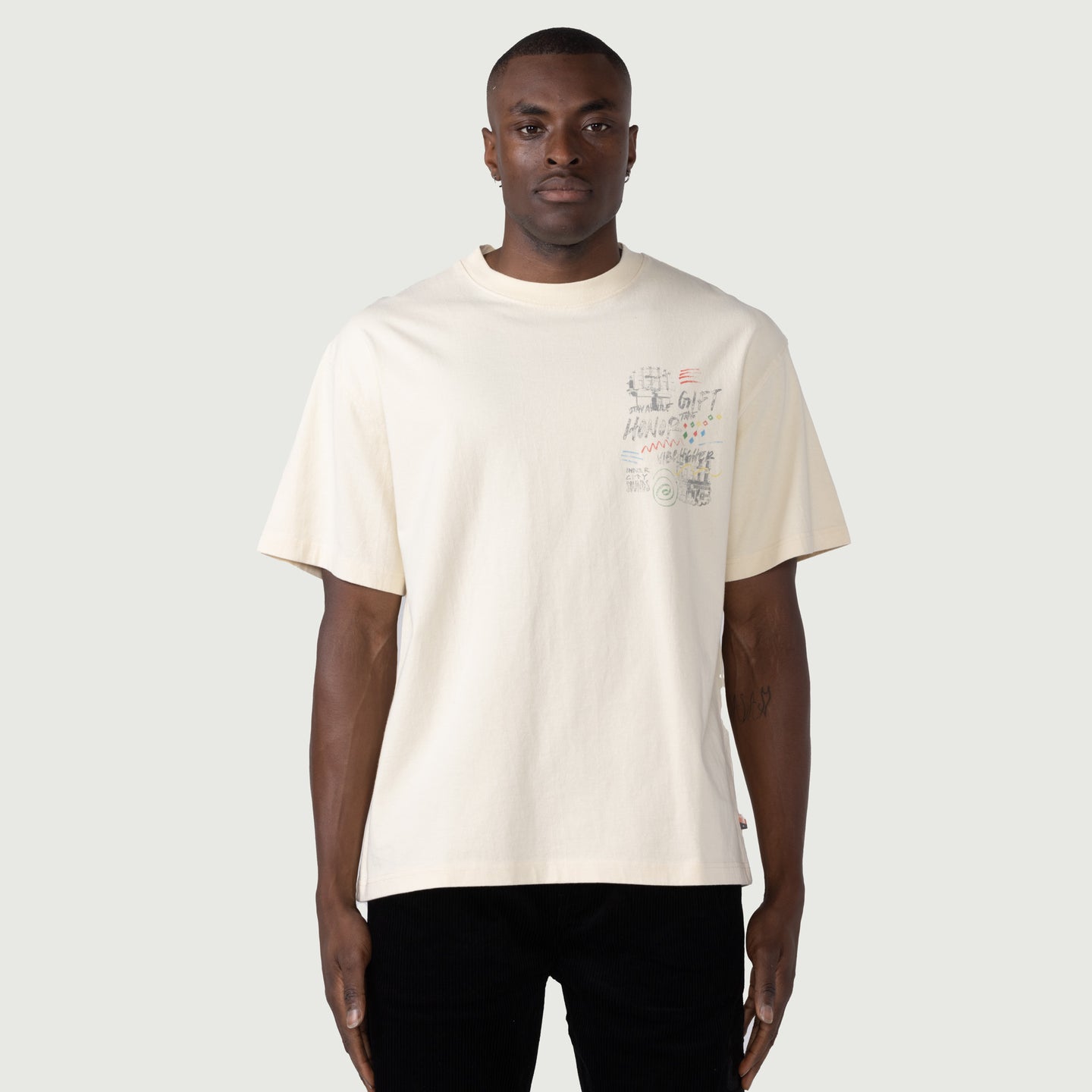 HTG® Vibe Higher T-Shirt - Bone