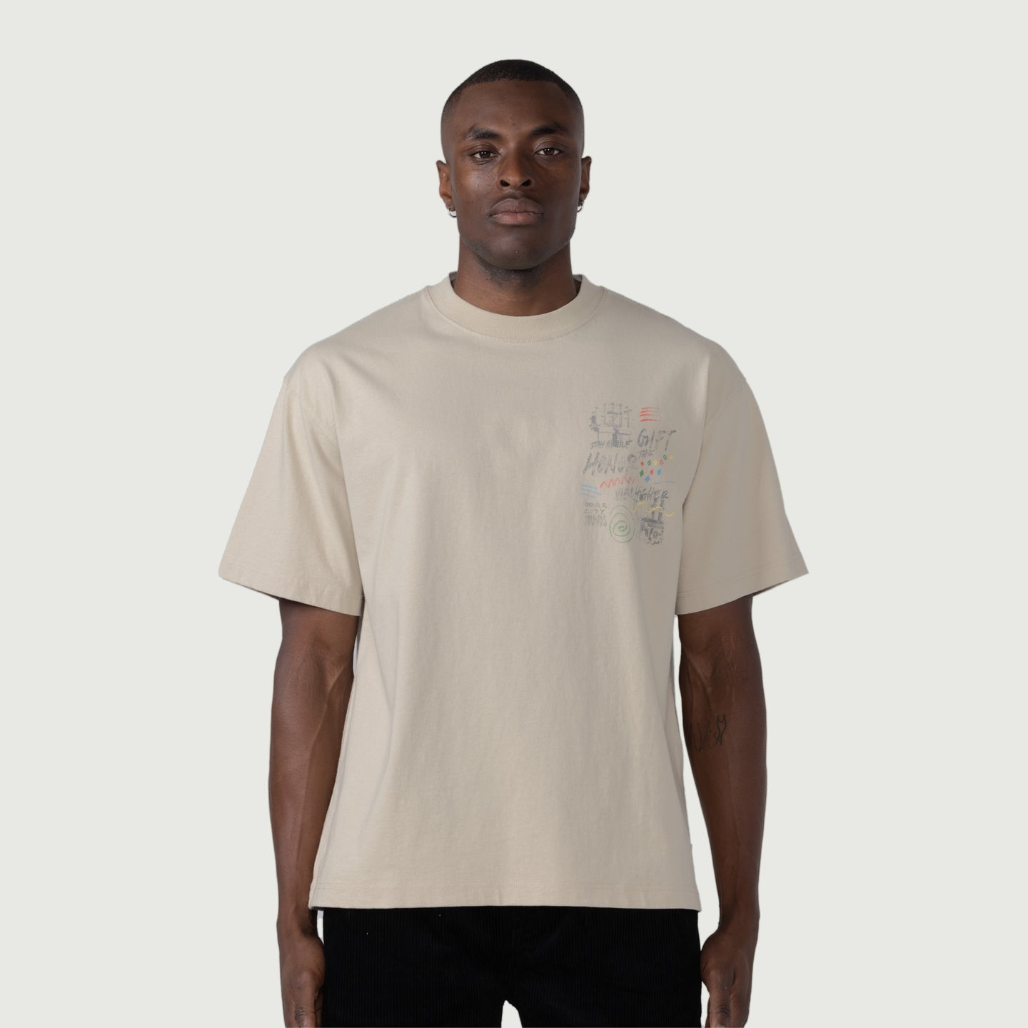 HTG® Vibe Higher T-Shirt - Tan