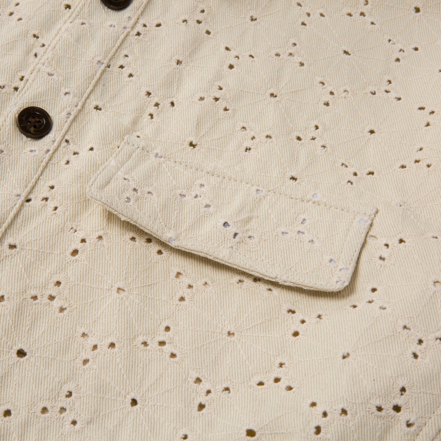 Legacy Eyelet Shirt - Bone