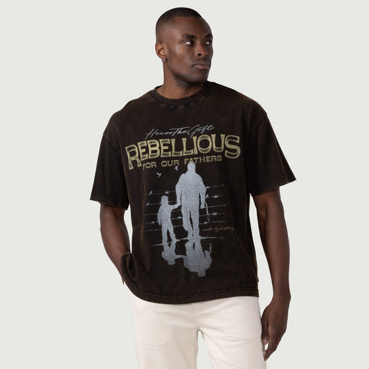 Rebellious For Our Fathers T-Shirt - Black
