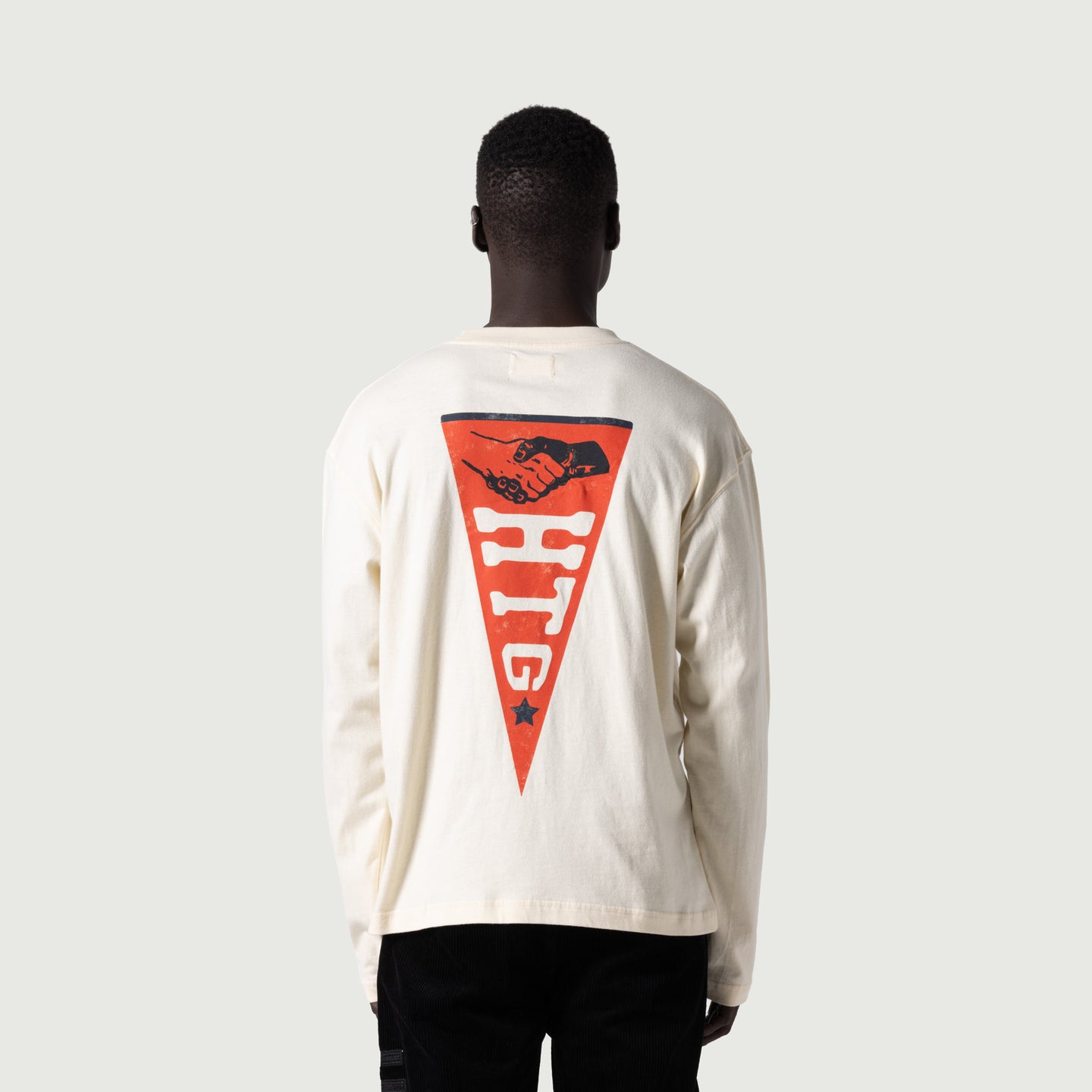 HTG® Seal Logo L/S T-Shirt - Bone