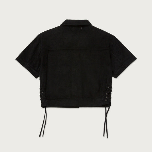 Womens Cord S/S Jacket - Black