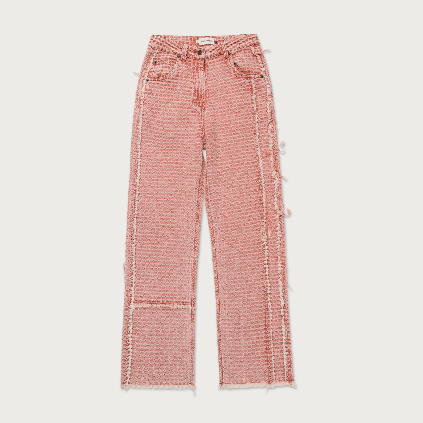 Womens Novelty Denim Pant - Brick