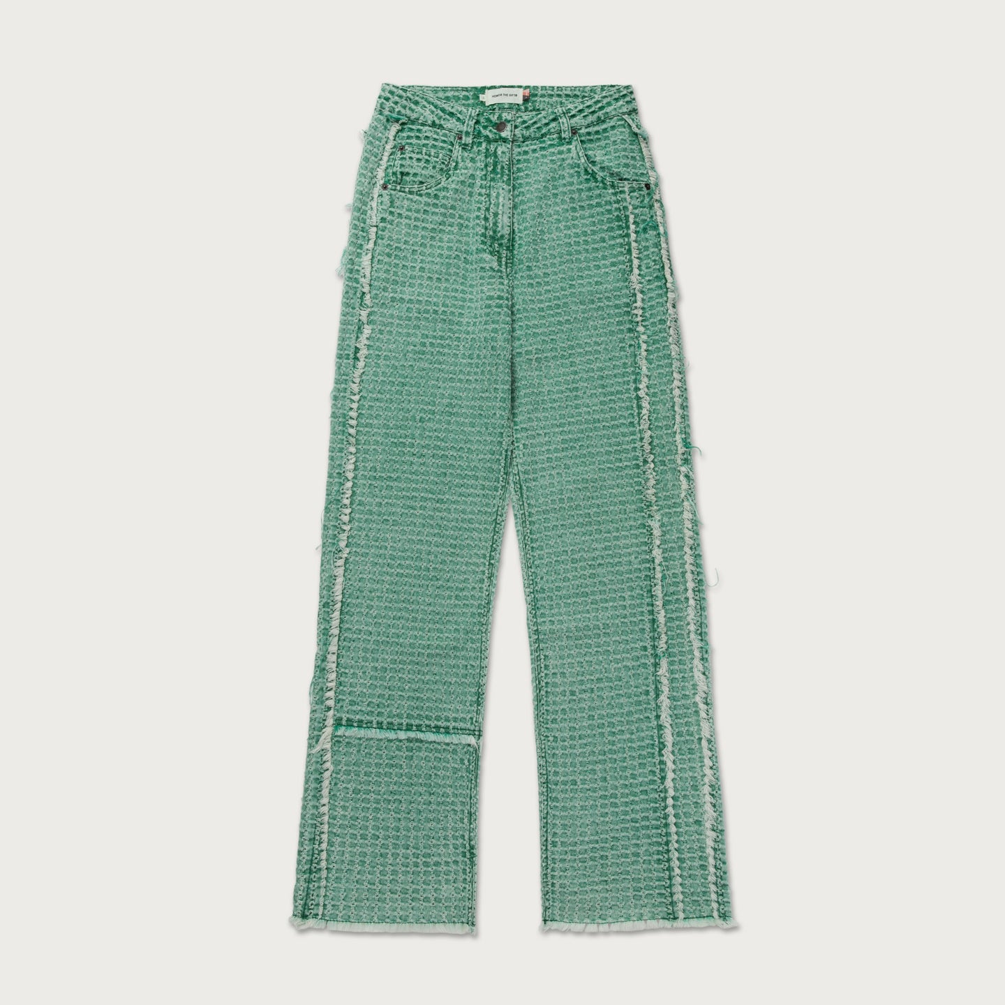 Womens Novelty Denim Pant - Teal