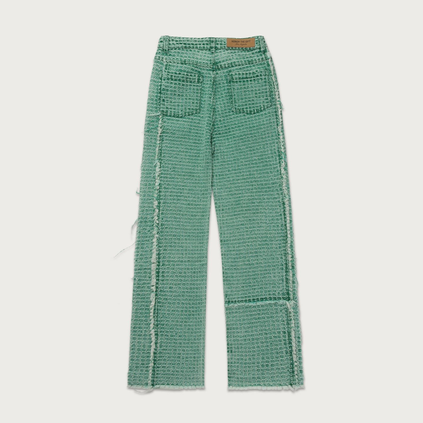 Womens Novelty Denim Pant - Teal