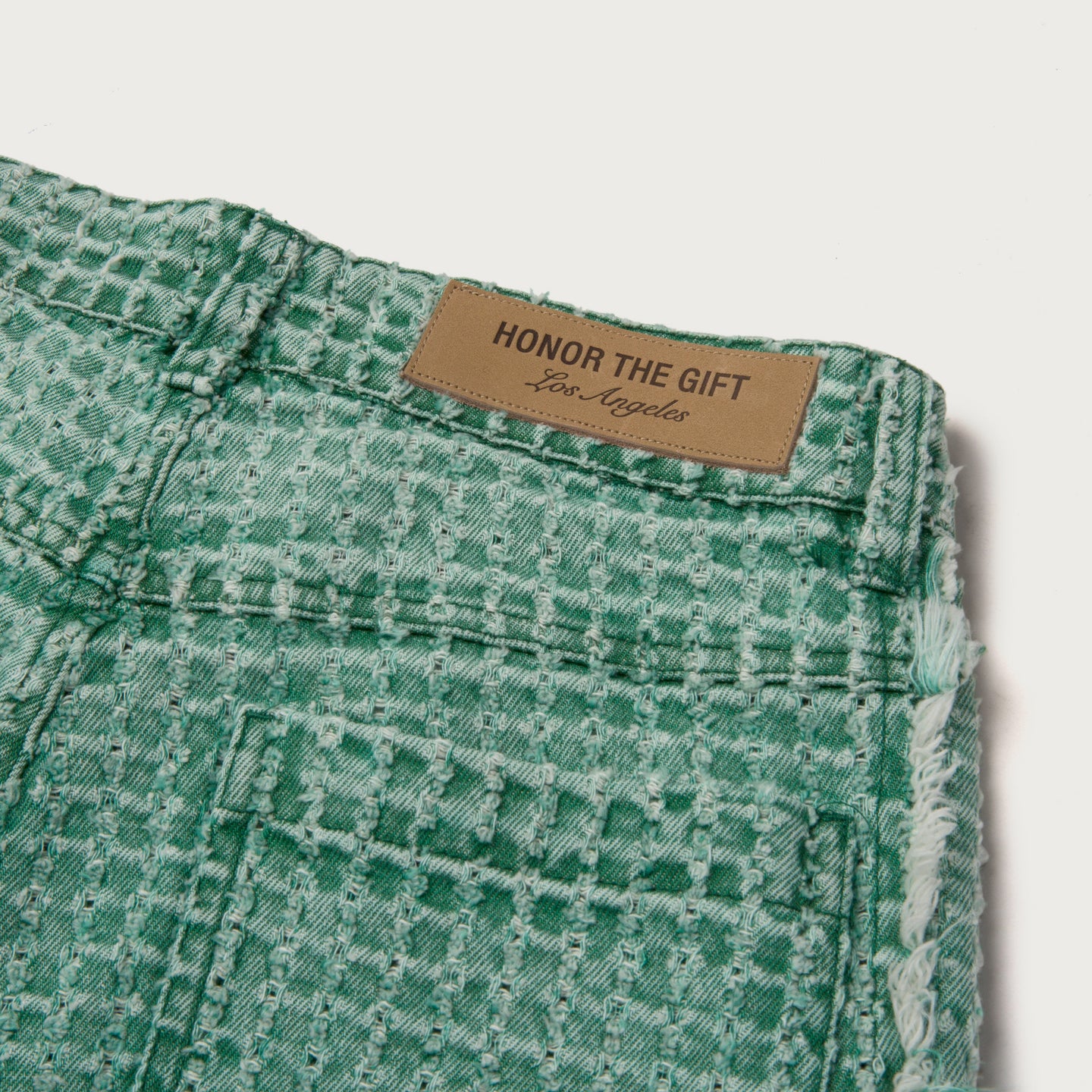 Womens Novelty Denim Pant - Teal