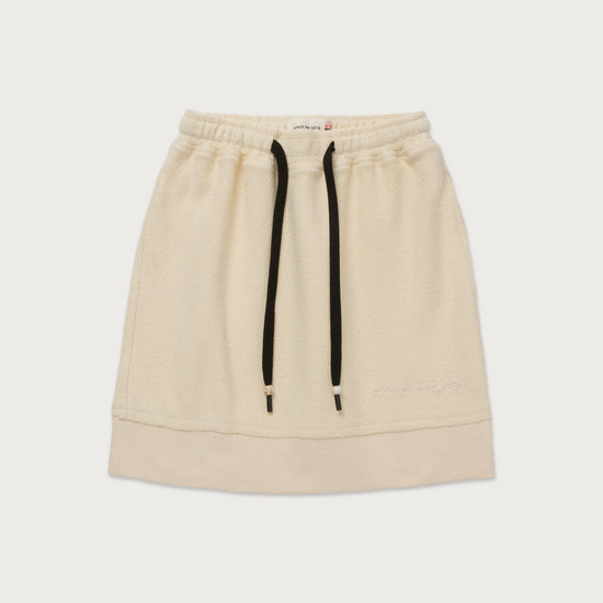 Womens Terry Skirt - Bone