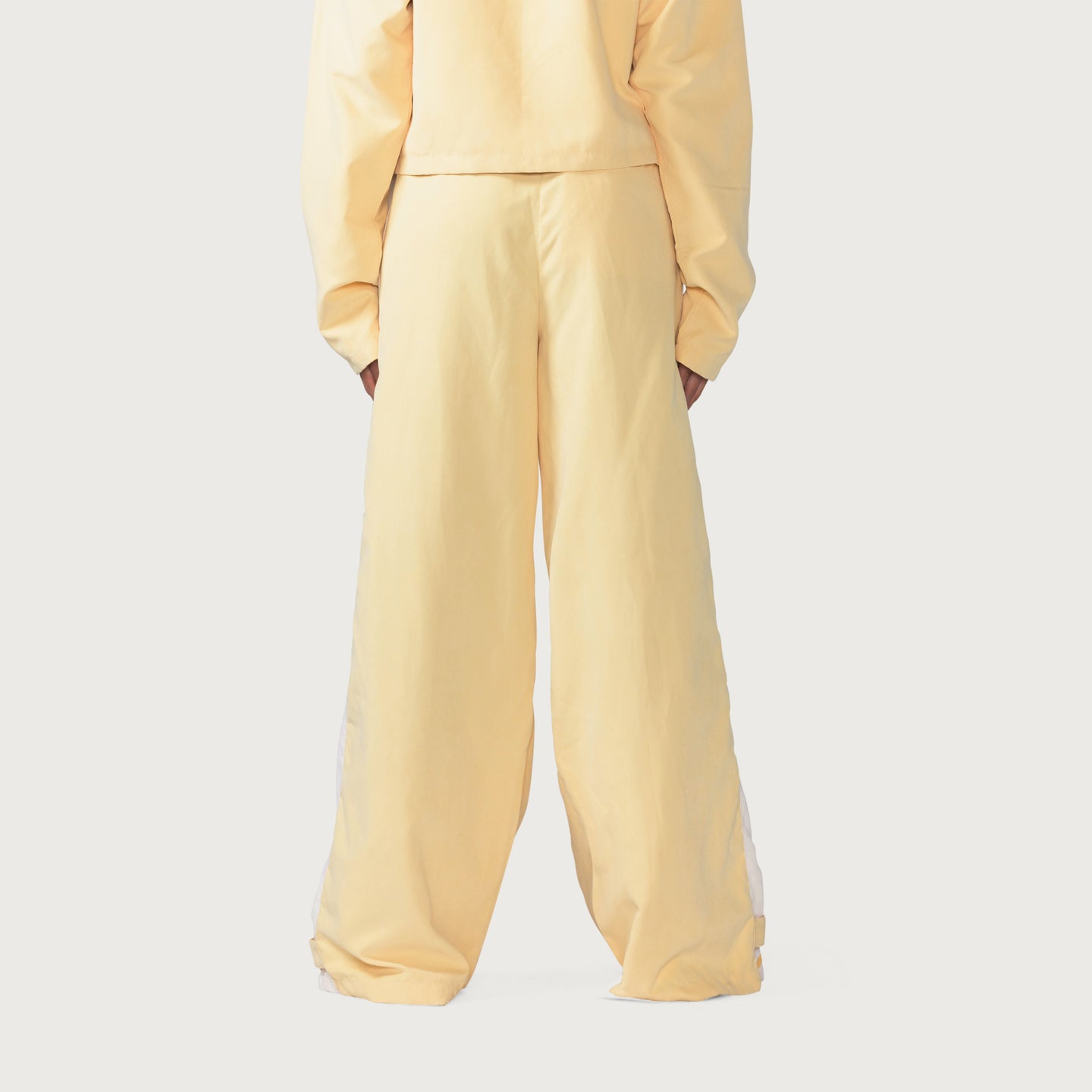 Womens Wide Leg Track Pant - Yellow