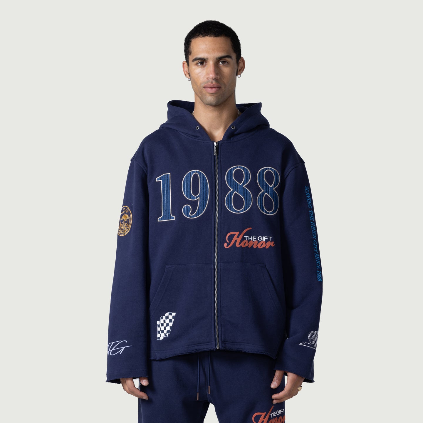 1988 Full Zip Hoodie - Navy