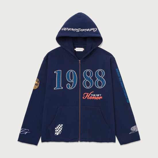 1988 Full Zip Hoodie - Navy