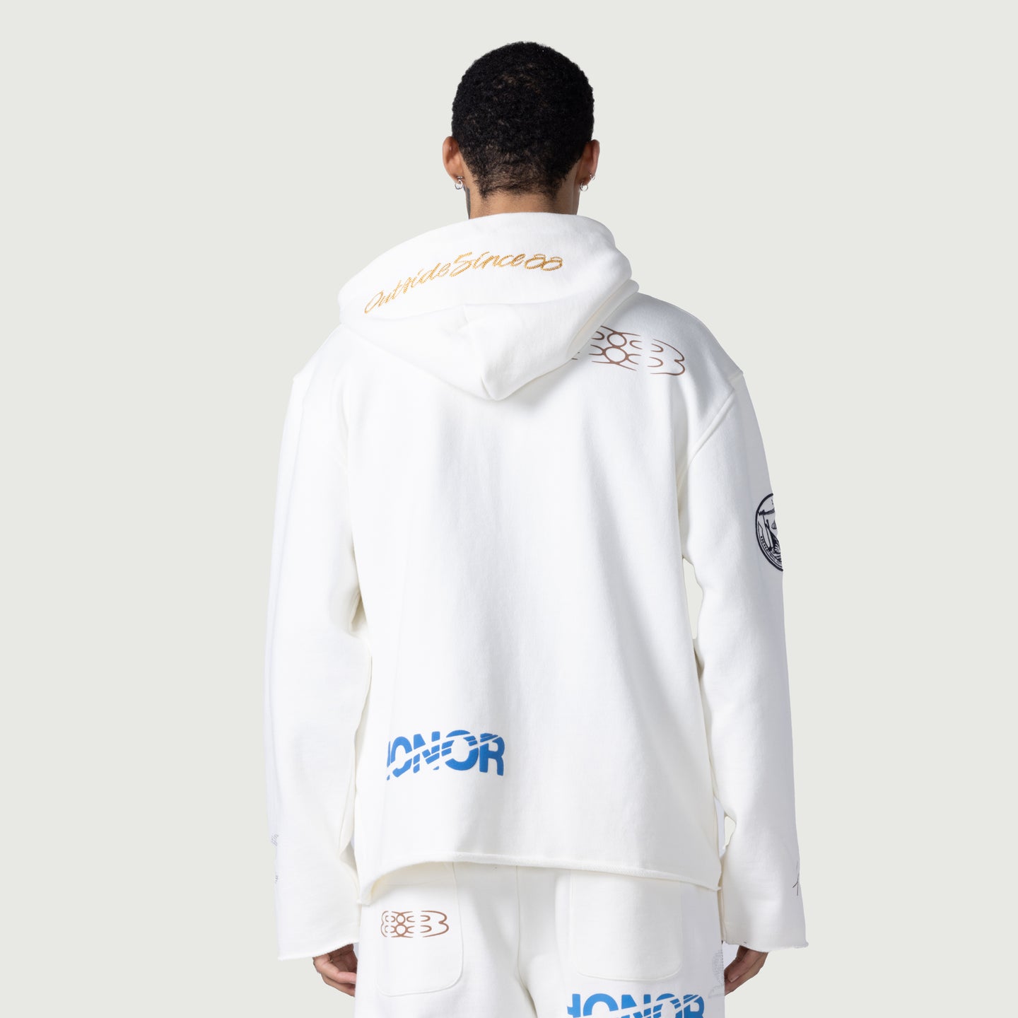 1988 Full Zip Hoodie - White