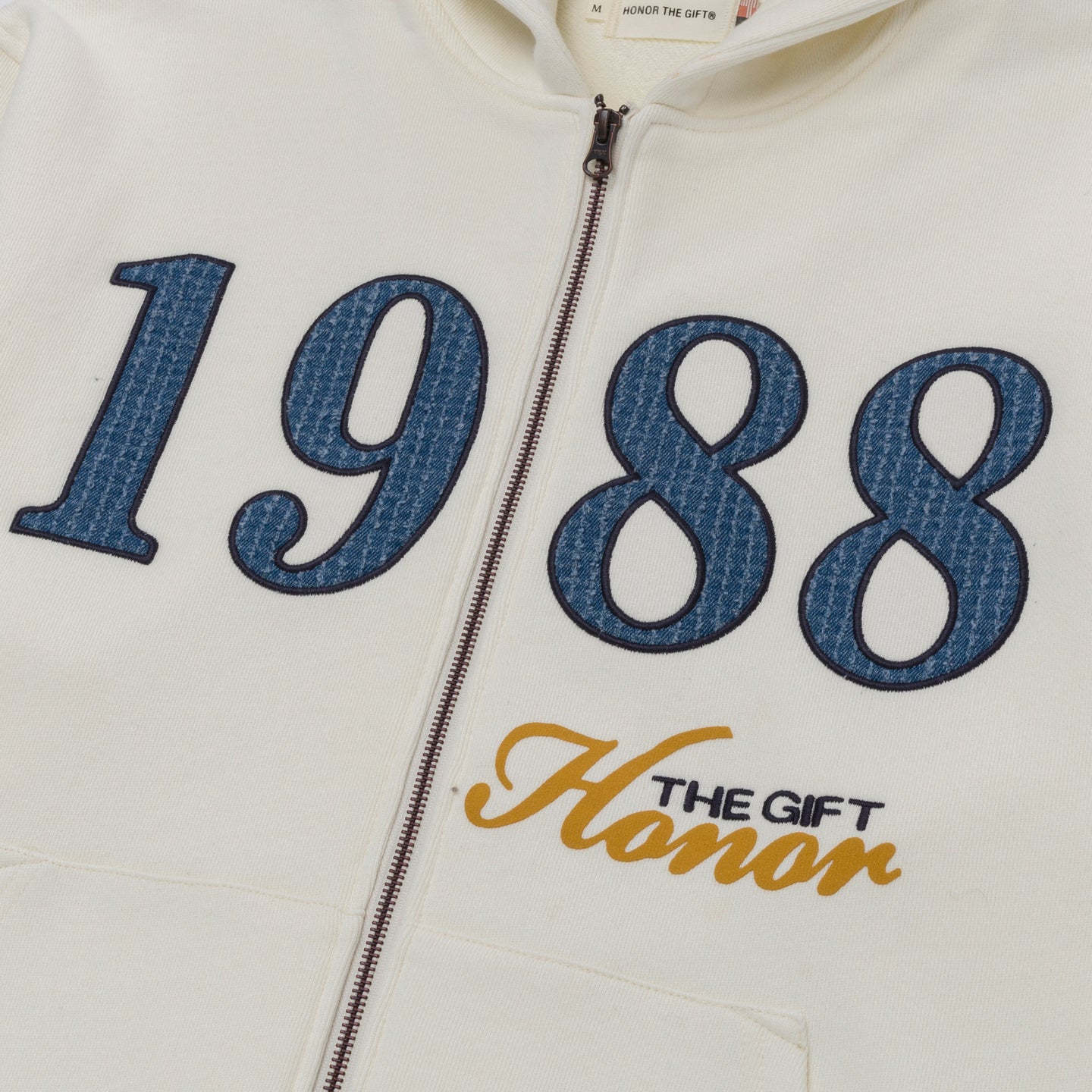 1988 Full Zip Hoodie - White