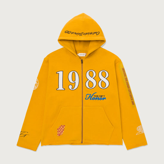 1988 Full Zip Hoodie - Yellow