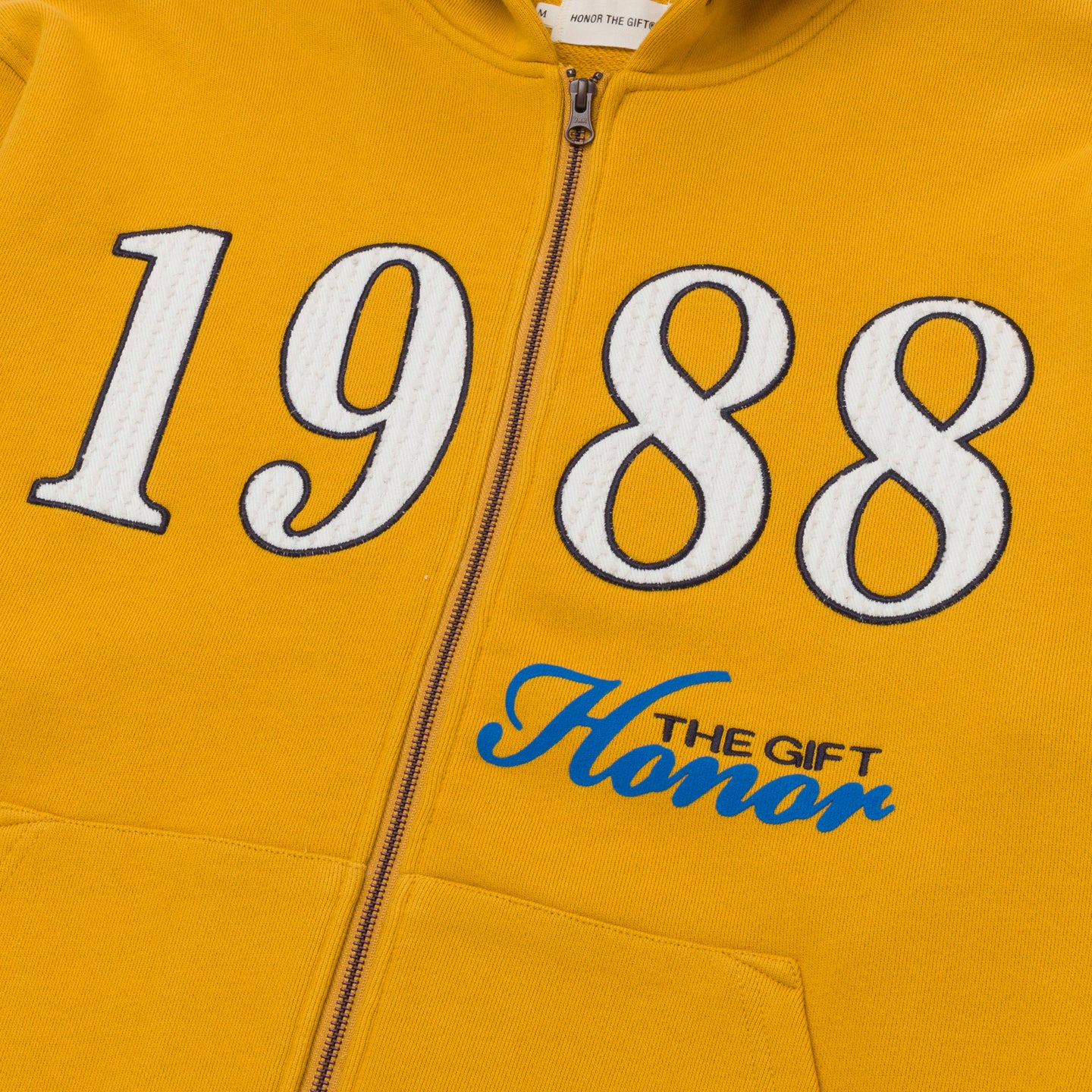 1988 Full Zip Hoodie - Yellow