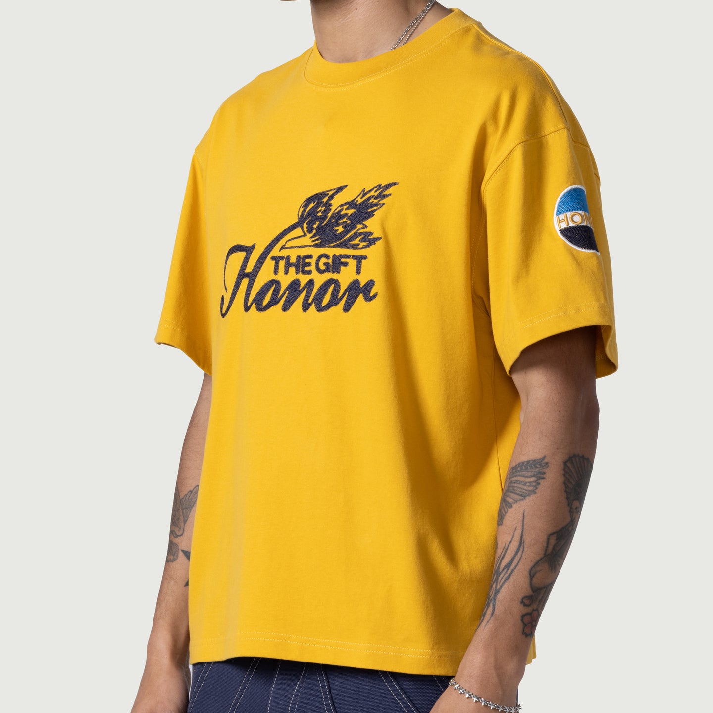 Auto Club Box Tee - Yellow